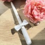 Rankų darbo krikšto žvakė "Mano krikštas"